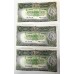 AUSTRALIA 1961 . ONE 1 POUND BANKNOTE . VERY SCARCE . CONSECUTIVE TRIO